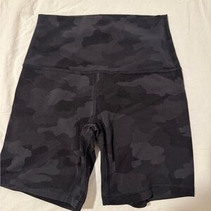 Lululemon Align Black Camouflage Shorts
